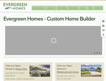 Tablet Screenshot of evergreenhomesnw.com